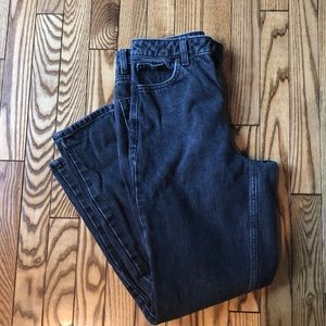 Topshop black mom jeans